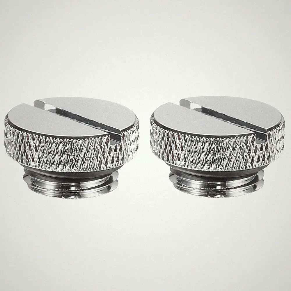 2x Wasserstopp-Stecker G1/4" PC-Wasserkühlung Endkappe, Silber