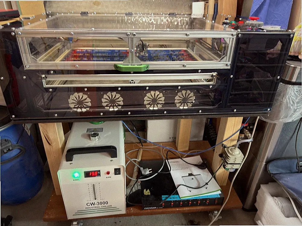 40/50W CO2 Laser Cutter 400X600mm incl. Luft- Wasserkühlung &PC & LightBurn