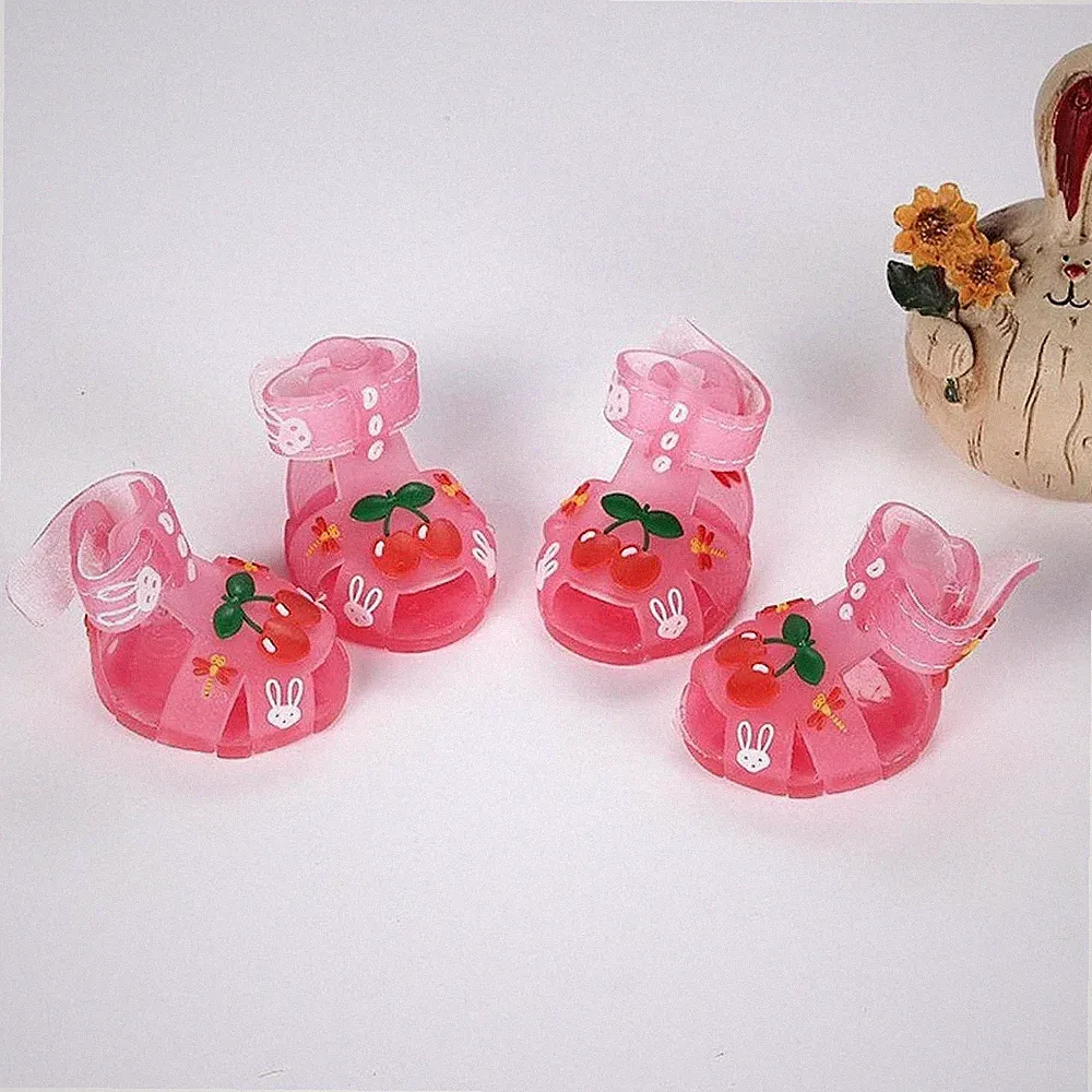 4Pcs Hund Schuhe Welpen Pfotenschutz Kühlung Schuhe Laufschuhe Sommer Hund