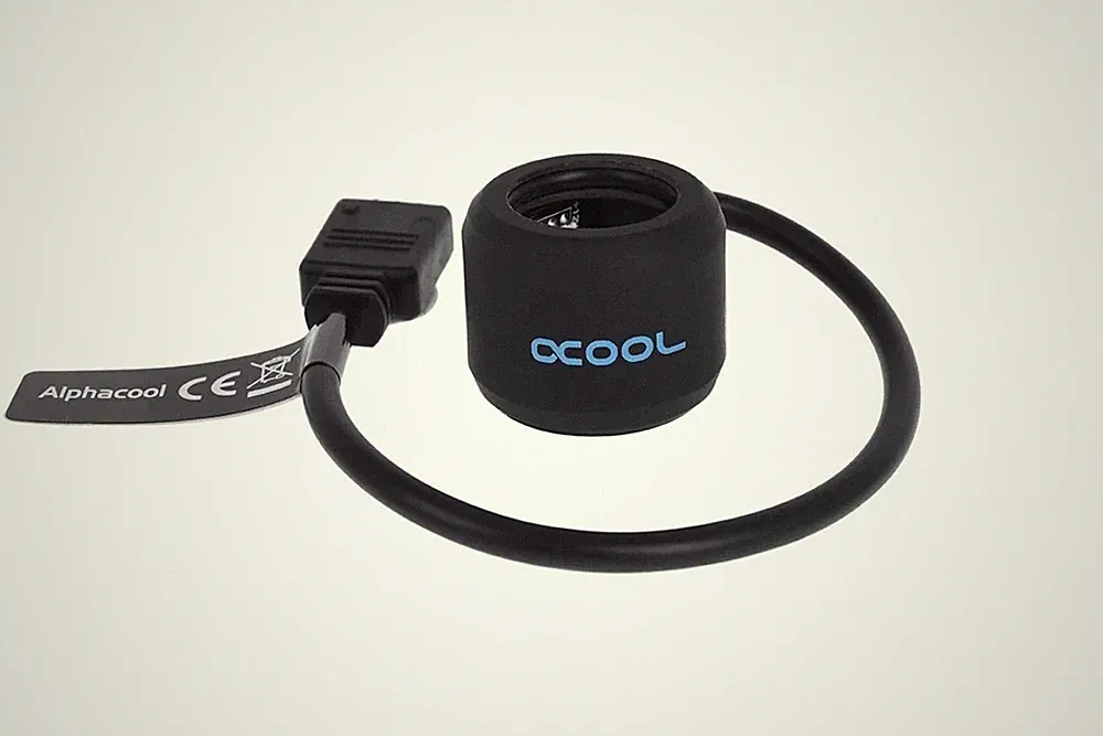 Alphacool Aurora HardTube LED Ring 16mm tiefschwarz - RGB 4 Pin Connecter - 4 Stück