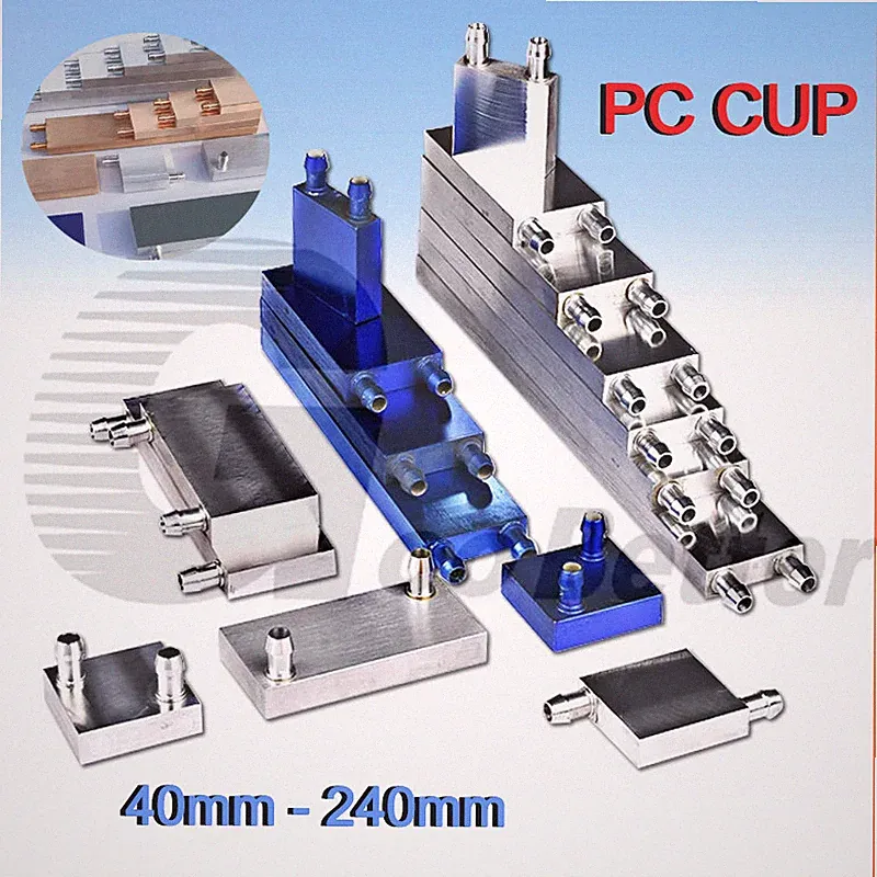 Aluminium Wasserkühlung Block für PC CPU GPU Flüssigkeit Wasserkühler Kühlkörper