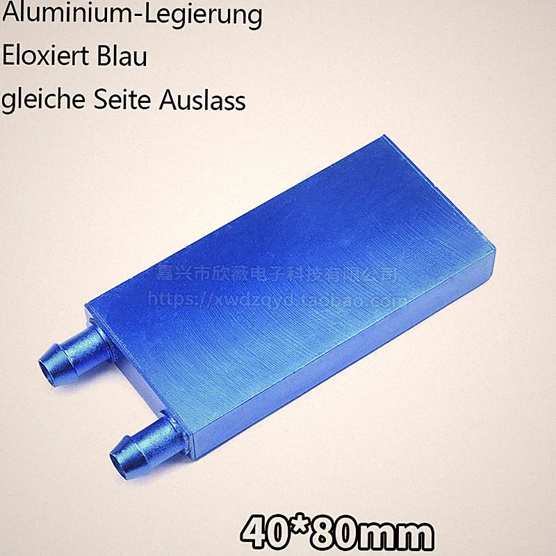 Aluminium Wasserkühlung Block Kühlkörper Wasserkühlblock System für PC CPU GPU