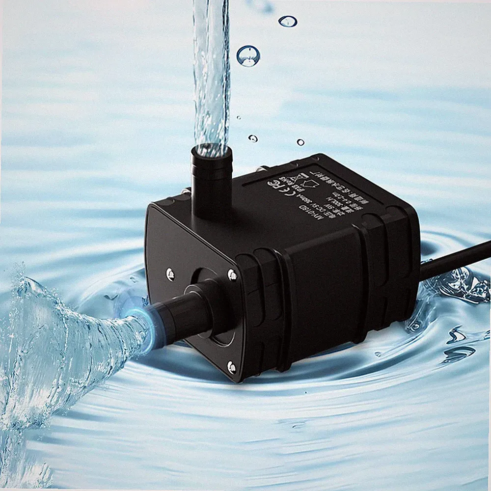 Brushless DC Wasserpumpe USB 5W kompakt für Aquarium und PC Kühlung Setup