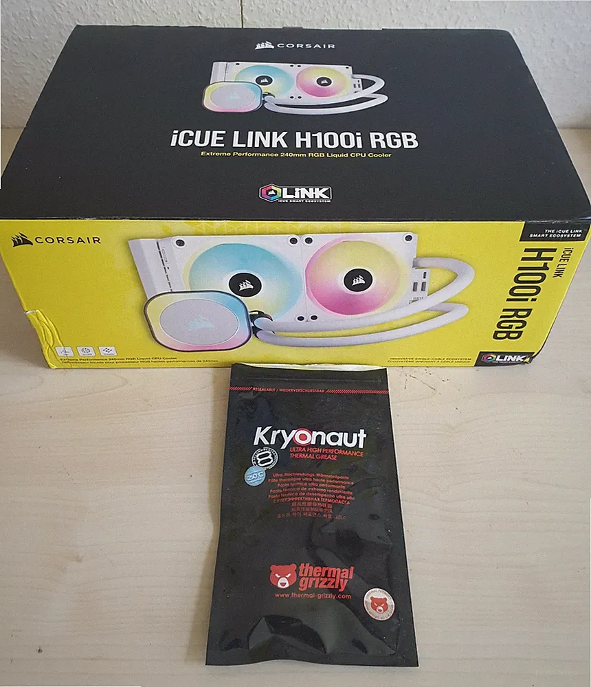 CORSAIR H100i RGB AIO, PC-Wasserkühlung iCUE LINK, in der Farbe weiß, NEU