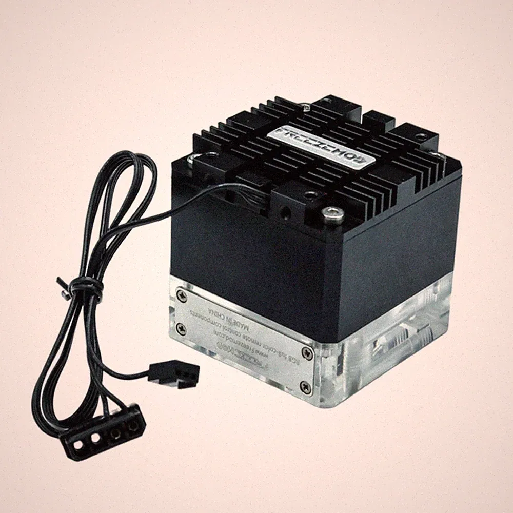 CPU-Wasserkühlpumpe PC-Kühlpumpe + 4-Pin-Schnittstelle Acryl 8W