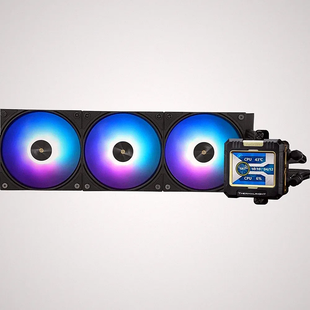 CPU Wasserkühlung ARGB 360mm LCD Bildschirm PWM Lüfter AMD Intel AIO