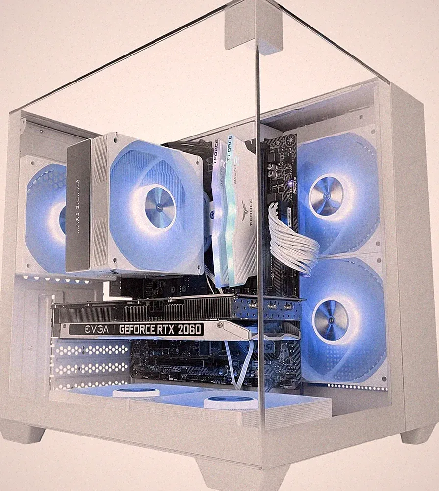 Gamer PC AMD Ryzen™ 7 7700 - RTX 5060 8GB - 32GB DDR5 - 500GB Wasserkühlung weiß