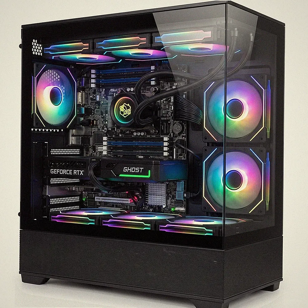 Gamer PC | bis RTX 4060 | i7 7. Gen | 32GB | 2TB NVMe | Wasserkühlung | LGA 1151