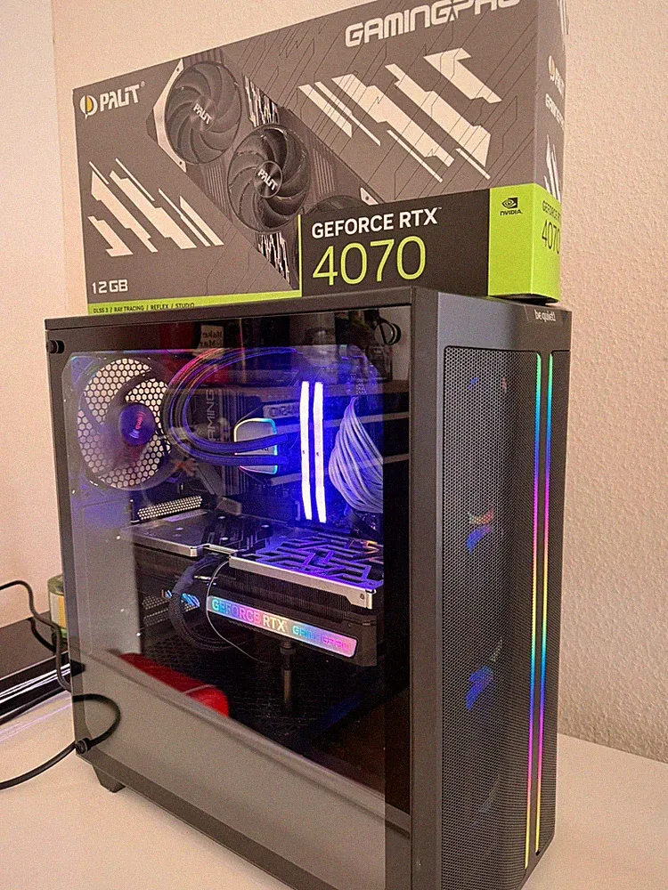 Gaming PC | 32GB DDR5-6000 RGB | RTX 4070 12GB | i5-13600KF | Z790 | be quiet!