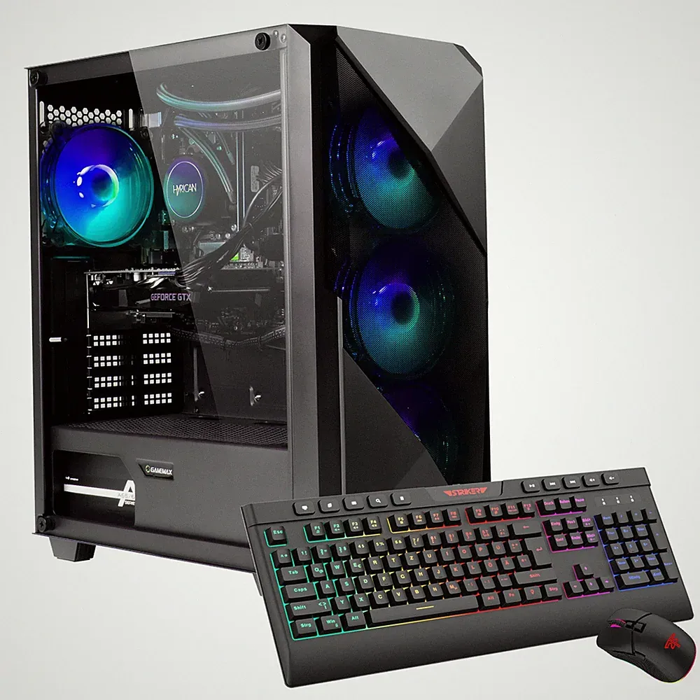 Gaming PC AMD Ryzen 7 9700X 16GB DDR5 RAM 1TB SSD RTX 5070 Wasserkuehlung Win11