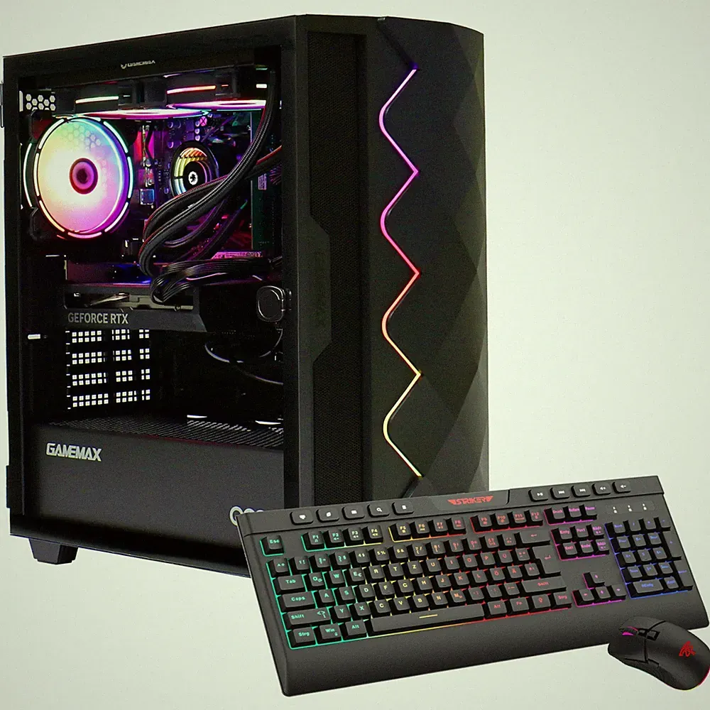 Gaming PC Ryzen 7 9700X 16GB DDR5 1TB SSD RTX 5060Ti 16GB Wasserkuehlung Win11