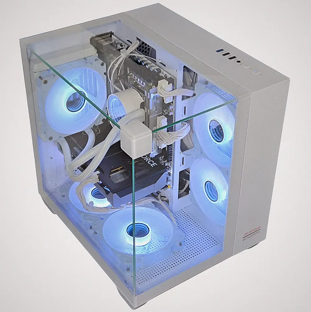 Gaming PC TRIOAMA WHITE | RTX 5060 | 16GB RAM 240GB SSD| 12 Kerner | Wasserkühl.