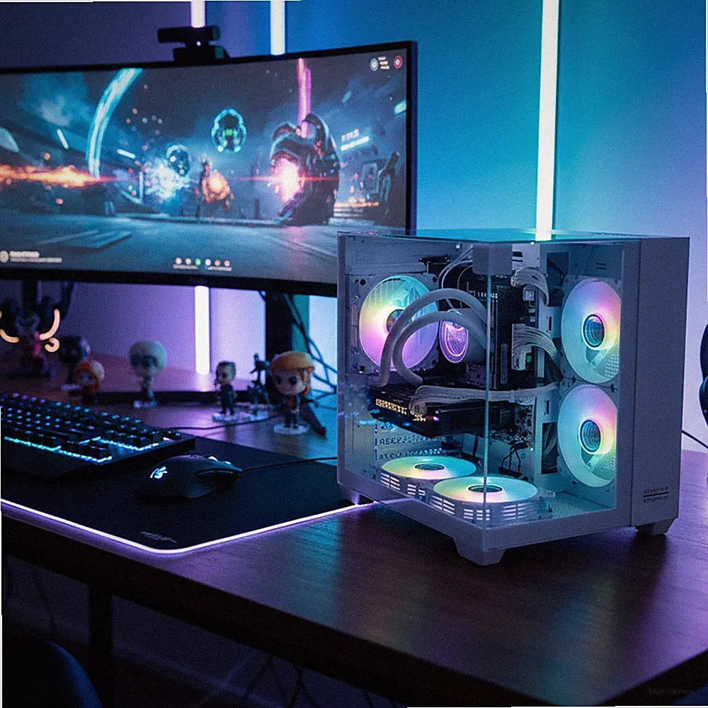 GAMING PC TRIORAMA 12 Kerner RTX 3050 32GB RAM 500GB SSD W11 Wasserkühlung Weiß