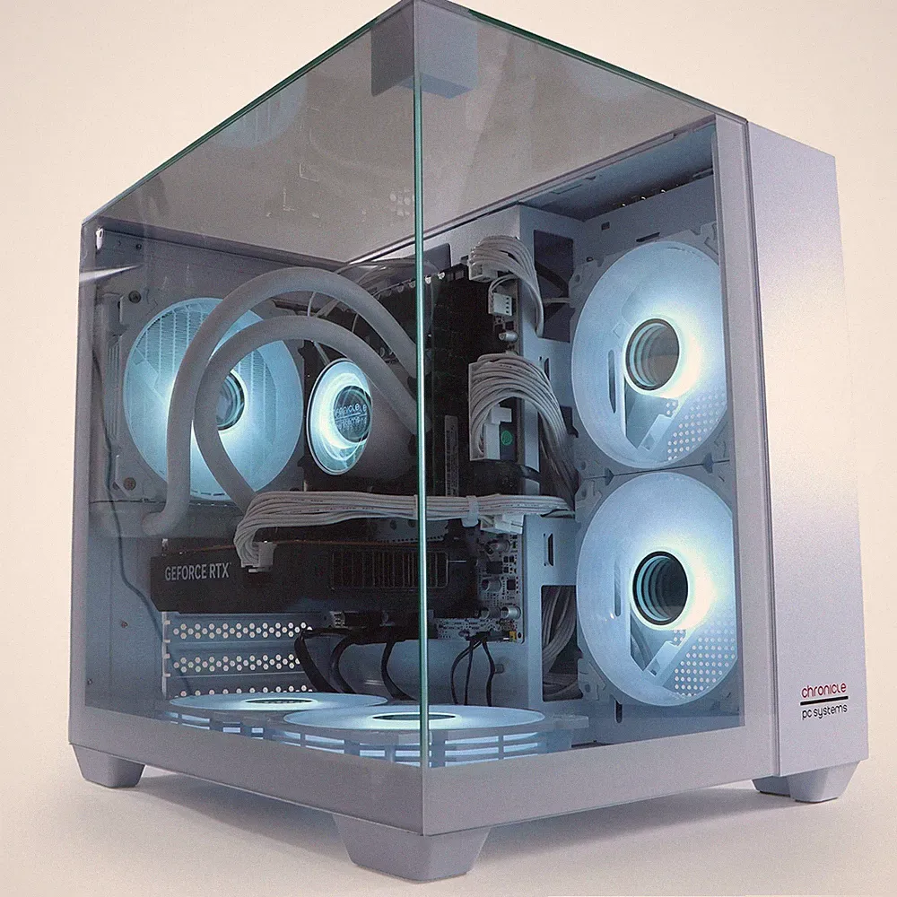 GAMING PC TRIORAMA 12 Kerner RTX 3050 64GB RAM 1000GB SSD Wasserkühlung Weiß