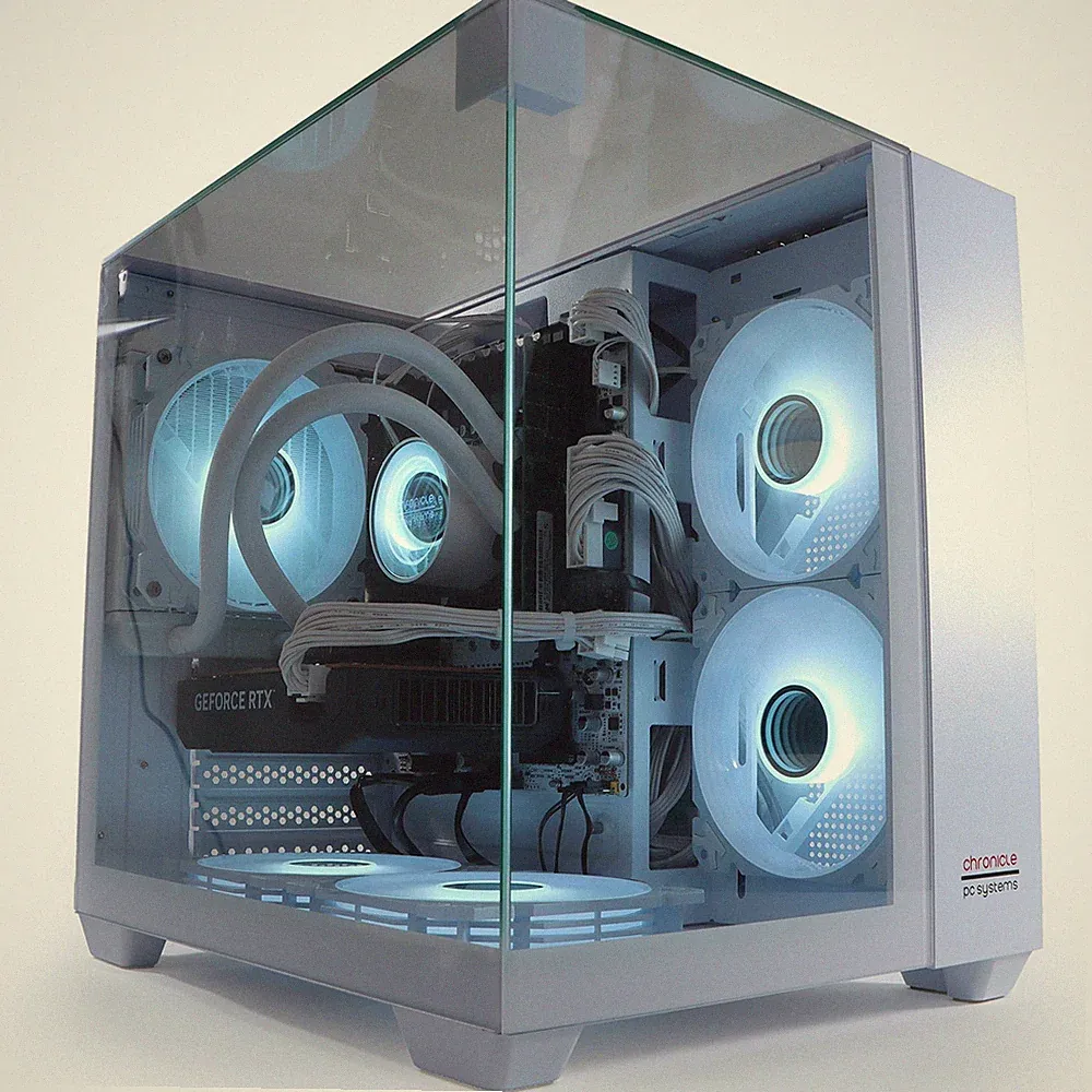 GAMING PC TRIORAMA 12 Kerner RTX 5060 16GB RAM 240GB SSD Wasserkühlung Weiß