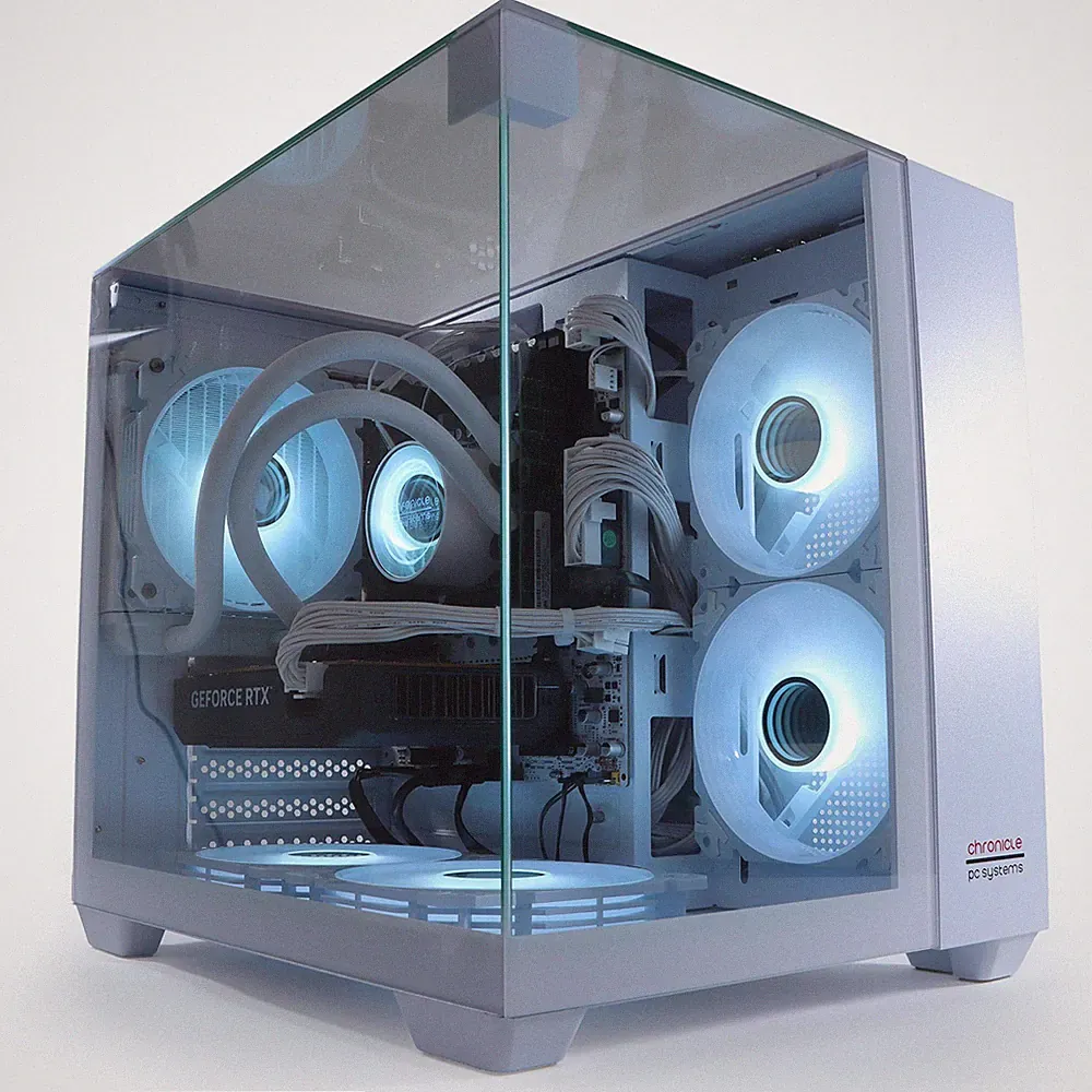 GAMING PC TRIORAMA 12 Kerner RTX 5060 64GB RAM 1TB SSD Wasserkühlung Weiß