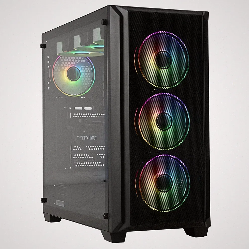 High End Gaming PC + AMD Ryzen + GeForce RTX 5060 Ti 16GB + SSD Windows 11 +WLAN