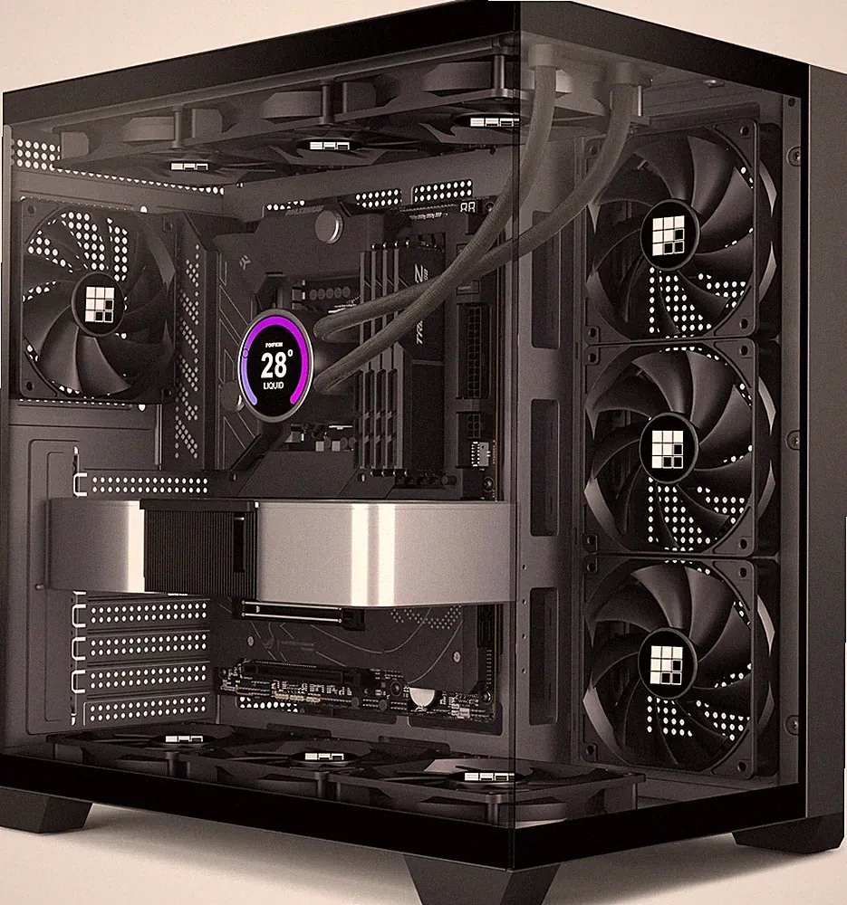 High End Gaming PC LCD Wasserkühlung - AMD Ryzen™ 7 9700X - RTX 5070 32GB 1TB