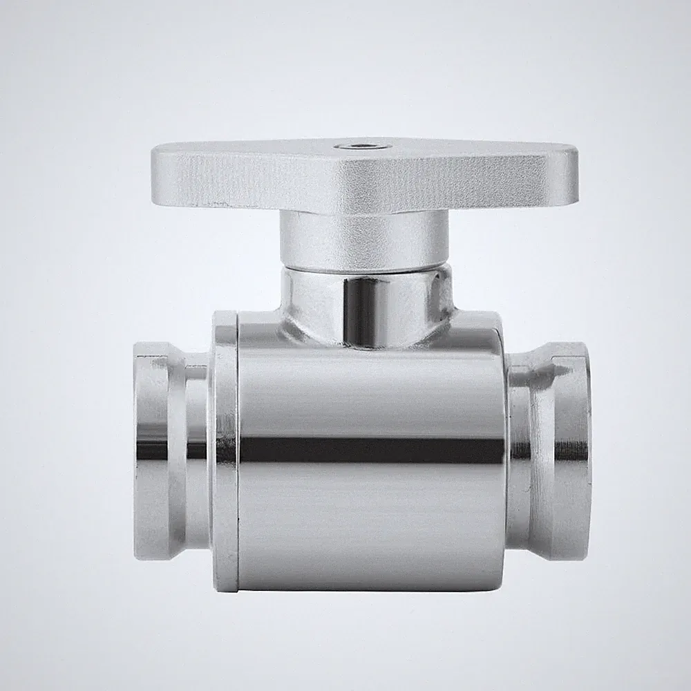 Messing Kugelhahn G1/4" 2-Wege Absperrventil für PC Wasserkühlung Silber