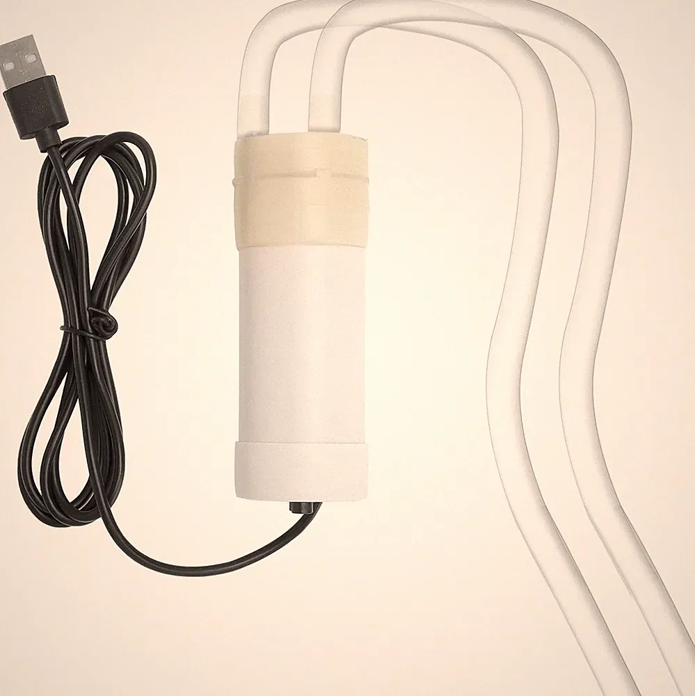 Mini Wasserpumpe Kunststoff 5V Leise Filter Schlauch Aquarium Garten Camping