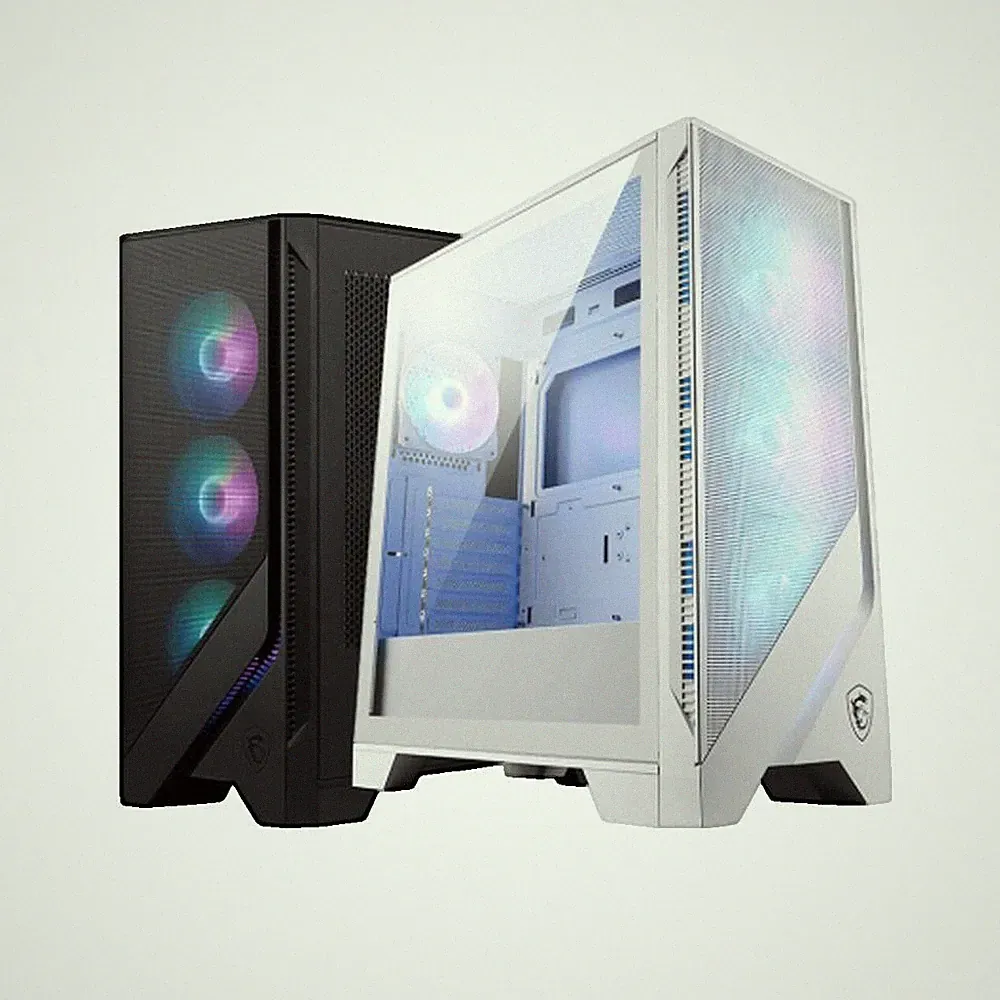 MSI MAG Forge 320R AIRFLOW PC-Gehäuse mit RGB-Beleuchtung Weiß