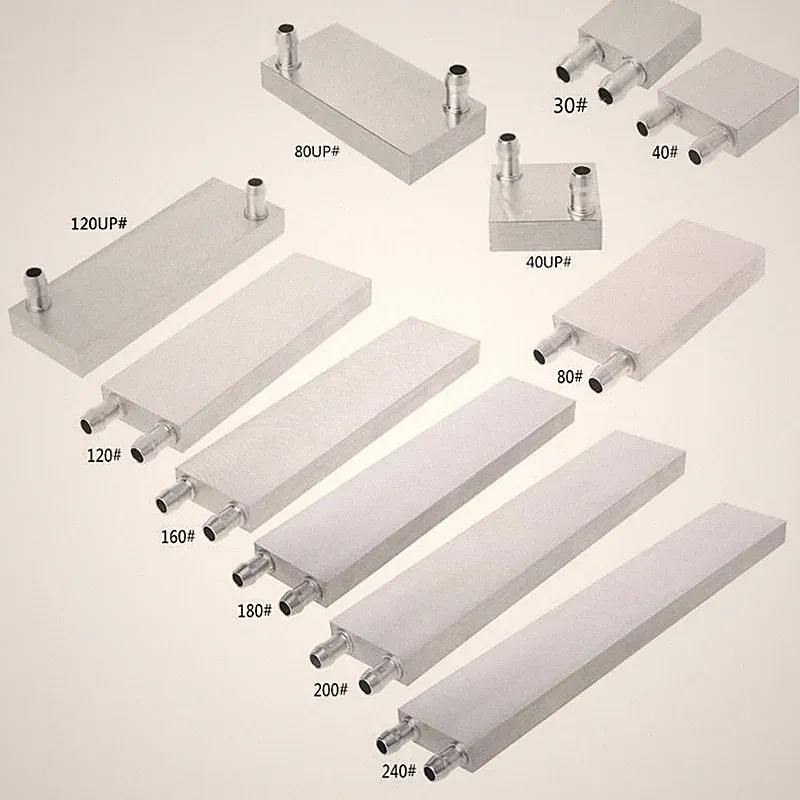Multiple Aluminum Water Cooling Blocks Heatsink System For PC Laptop CPU 40x120