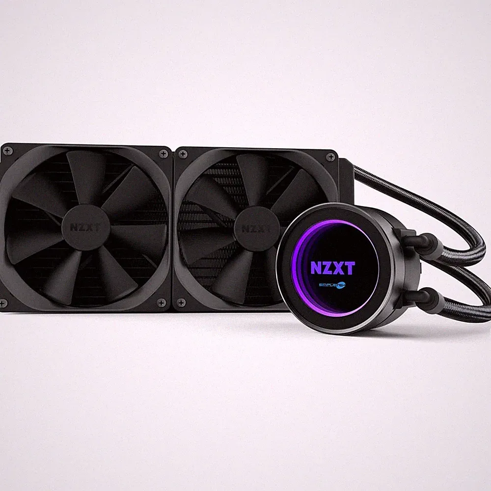 NZXT Kraken X62 280mm CPU Wasserkühlung RGB Lüfter 4 Pin 2800 RPM Schwarz