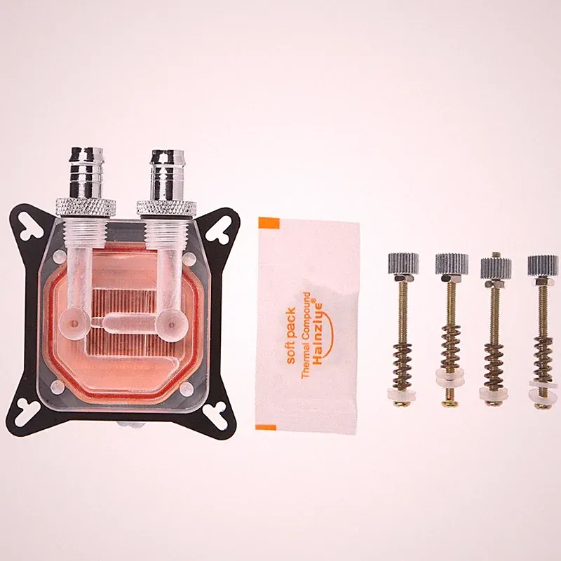 PC GPU Water Cooling Block Double Channel Copper Cooler For for W40