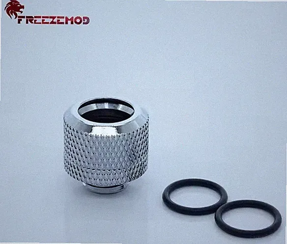 PC Wasserkühlung Modding Fitting G1/4 10/13mm 13/10mm silberAnschluss G1/4