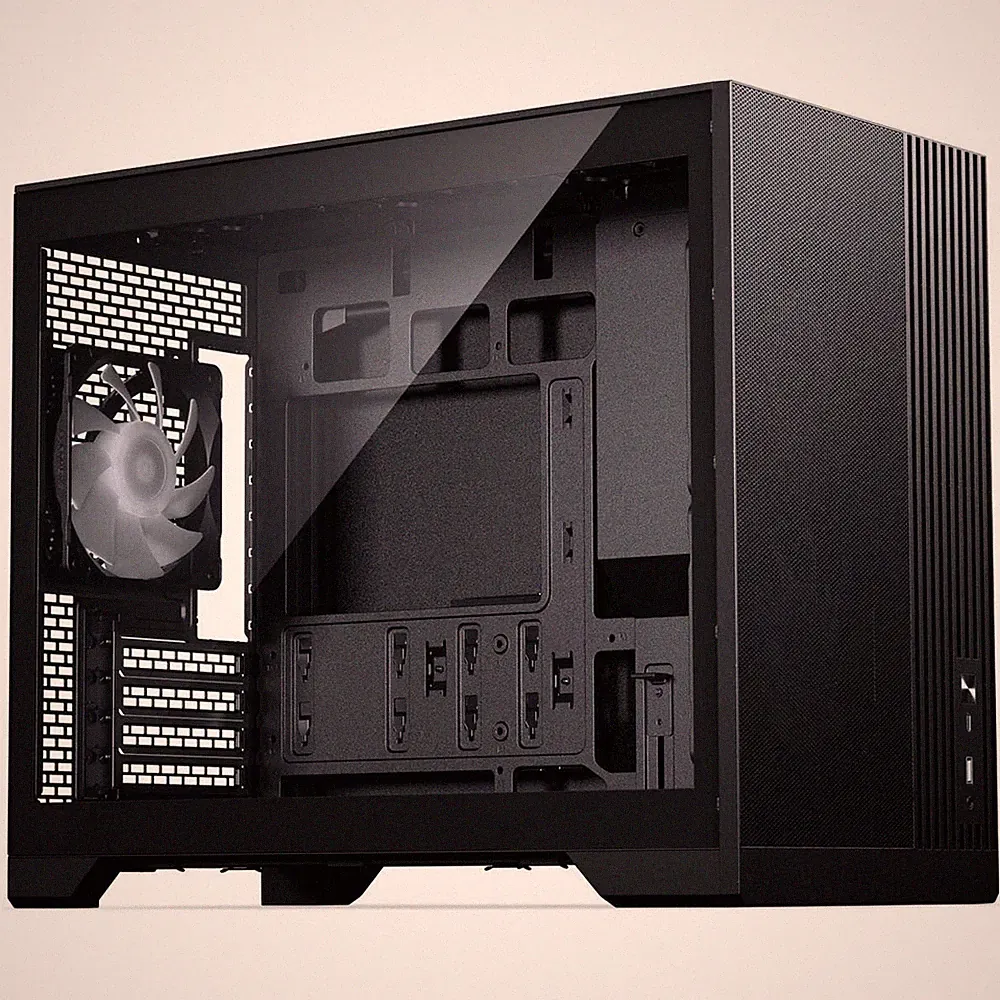 Phanteks XT M3 PC-Gehäuse, Mini-Gehäuse, mATX, RGB, Temper Glass - 3x 120 Lüfter, schwarz