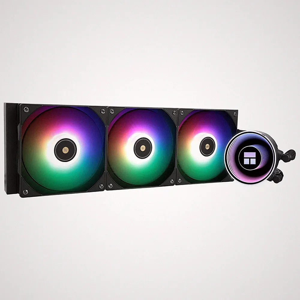 Wasserkühlung CPU-Kühler 360mm Flüssigkühler Schwarz Aluminium 3 PWM-Lüfter A...