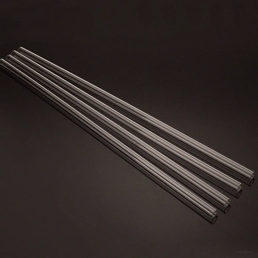 Wasserkühlung Zähigkeit PETG Rohr Klar 10 / 14mm 4Pcs Hartschlauch Transparent